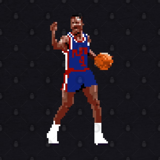 Joe Dumars Pixel Dribble by qiangdade